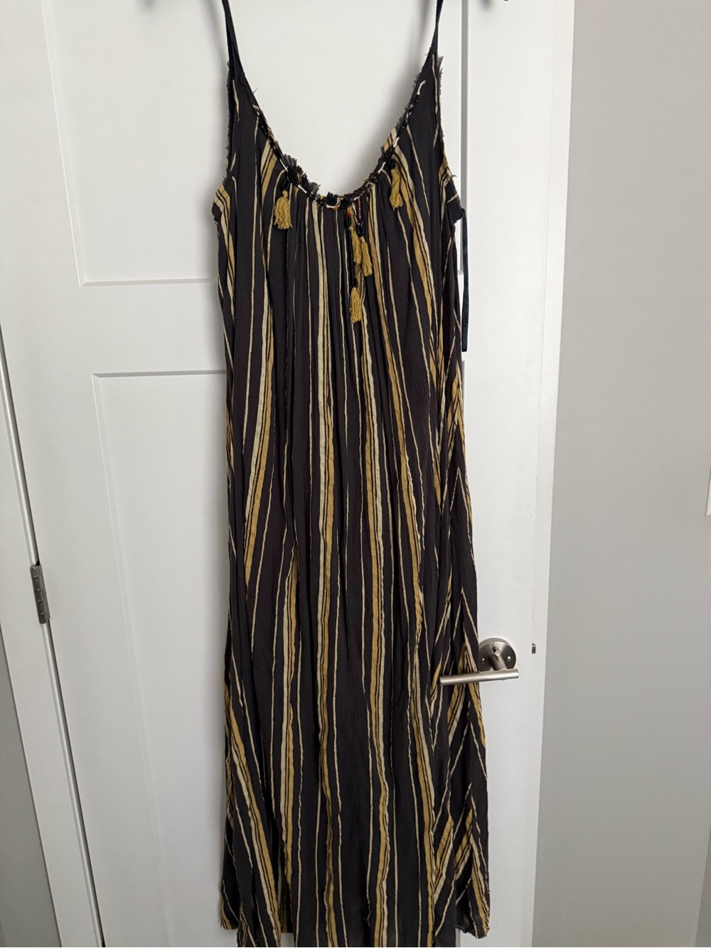 Free people, Bohemian, black gold dress - Picture 4 of 5